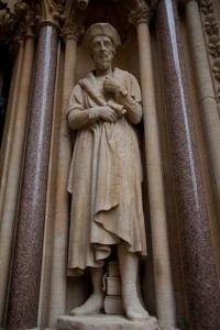 Statue at Exeter College