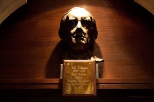 Tolkein Bust at Exeter College